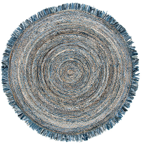 Safavieh Cape Cod 10'-0" x 10'-0" Rug in Ivory / Denim