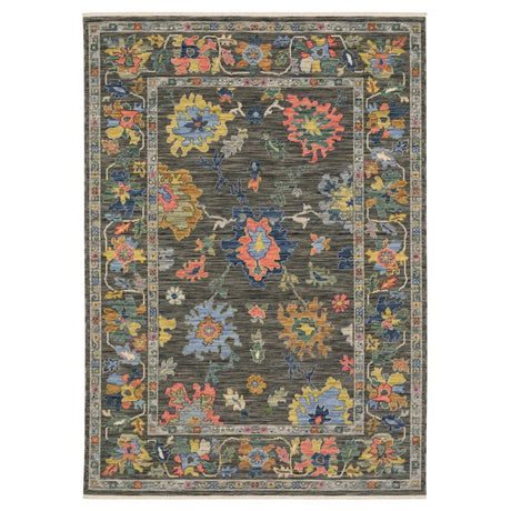 Oriental Weavers Sphinx LUCCA 2889E Grey Floral Rugs - main flat