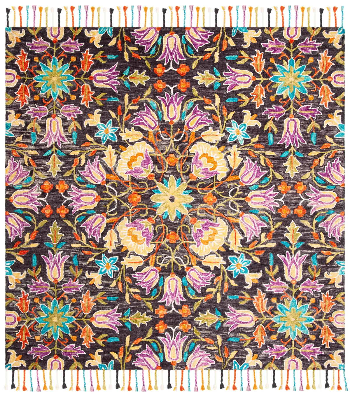 Safavieh Aspen 7'-0" x 7'-0" Rug in Black / Purple
