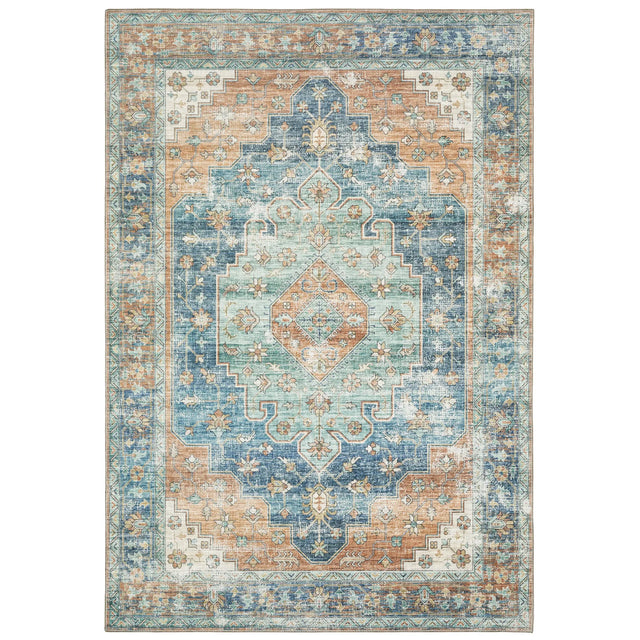 Oriental Weavers Sphinx Myers Park Myp03 Rust/ Blue Rugs - main flat