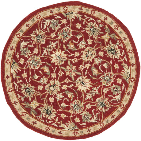 Safavieh Chelsea 3'-0" x 3'-0" Rug in Burgundy / Ivory