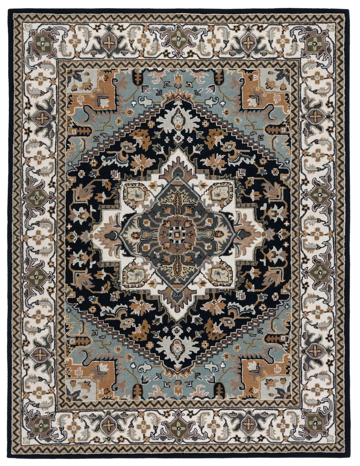 Safavieh Heritage 10'-0" x 14'-0" Rug in Navy / Ivory