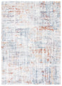 Safavieh Berber Shag 4'-5" x 6'-5" Rug in Blue Rust / Ivory