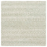 Safavieh Micro-Loop 5'-0" x 5'-0" Rug in Sage / Ivory