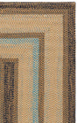 Safavieh Braided 5'-0" x 8'-0" Rug in Brown / Navy