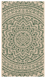 Safavieh Courtyard 2'-0" x 3'-7" Rug in Beige / Dark Green