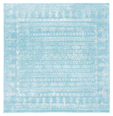 Safavieh Tulum 6'-7" x 6'-7" Rug in Aqua / Ivory