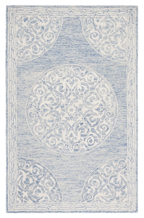 Safavieh Metro 4'-0" x 6'-0" Rug in Blue / Ivory
