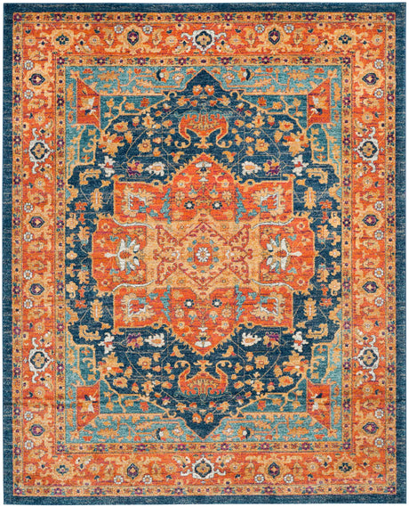 Safavieh Evoke 10'-0" x 14'-0" Rug in Blue / Orange