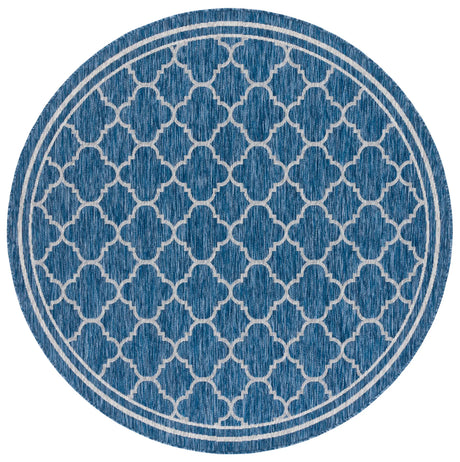 Safavieh Courtyard 6'-7" x 6'-7" Rug in Navy / Grey