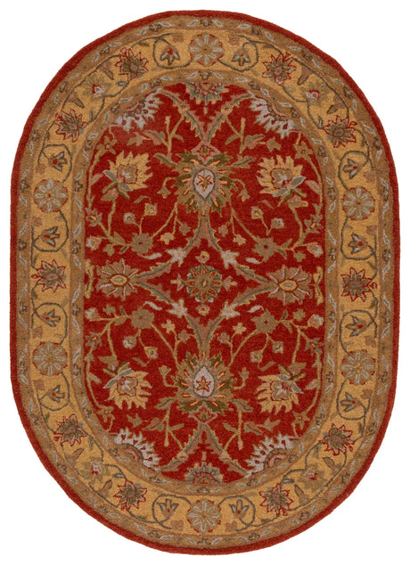 Safavieh Antiquity 4'-6" x 6'-6" Rug in Rust / Gold