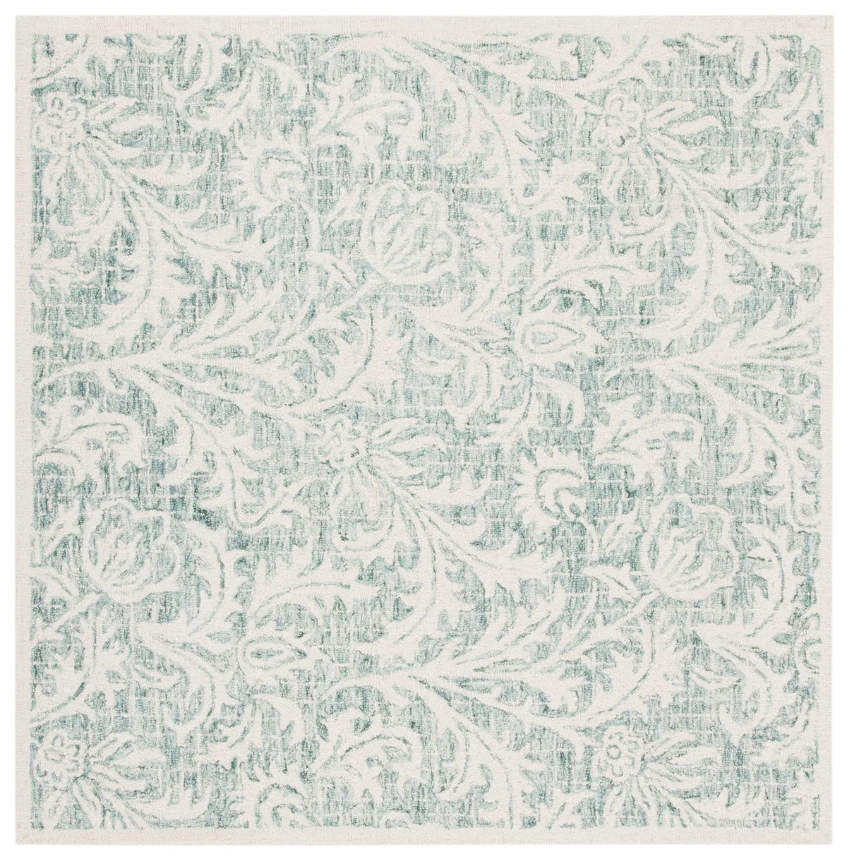 Safavieh Micro-Loop 5'-0" x 5'-0" Rug in Grey / Ivory