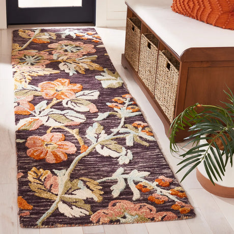 Safavieh Aspen 2'-3" x 9'-0" Rug in Charcoal / Orange