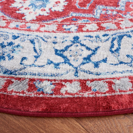 Safavieh Brentwood 6'-7" x 6'-7" Rug in Red / Beige