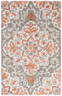 Safavieh Metro 4'-0" x 6'-0" Rug in Grey / Rust