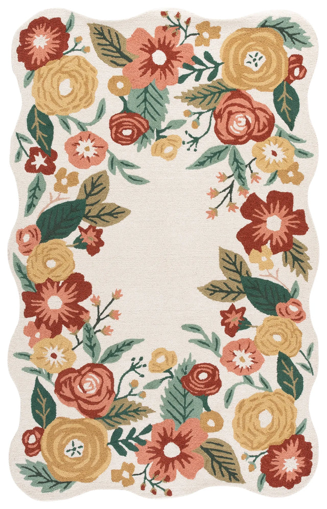 Safavieh Jardin 4'-0" x 6'-0" Rug in Ivory / Red
