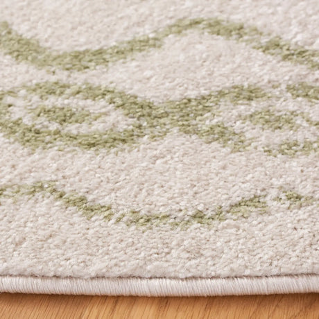 Safavieh Tulum 6'-7" x 6'-7" Rug in Ivory / Sage