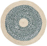 Safavieh Cape Cod 3'-0" x 3'-0" Rug in Light Blue / Natural