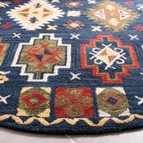 Safavieh Heritage 6'-0" x 6'-0" Rug in Navy / Red