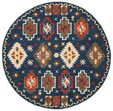 Safavieh Heritage 6'-0" x 6'-0" Rug in Navy / Red