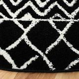 Safavieh Tulum 10'-0" x 10'-0" Rug in Black / Ivory