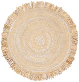 Safavieh Braided 4'-0" x 4'-0" Rug in Beige