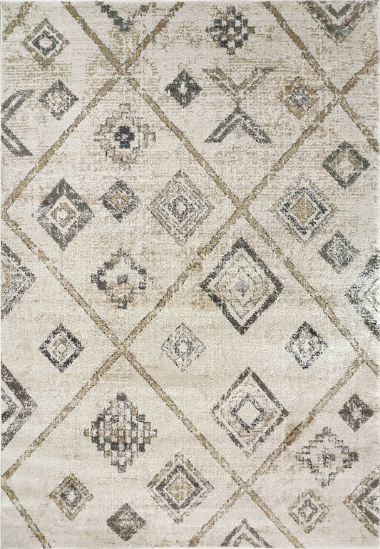 Dynamic Rugs Carlisle 62014 Ivory/Grey Area Rug