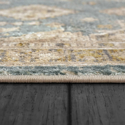 Dynamic Rugs Ella 3985 Taupe/Blue Area Rug