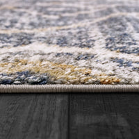 Dynamic Rugs Carlisle 62014 Blue/Ivory/Gold Area Rug