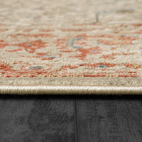 Dynamic Rugs Ella 3981 Taupe/Ivory/Red Area Rug