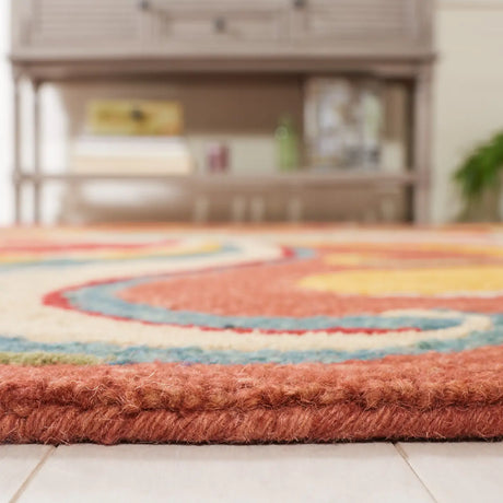 Safavieh Blossom 5'-0" x 8'-0" Rug in Rust / Multi