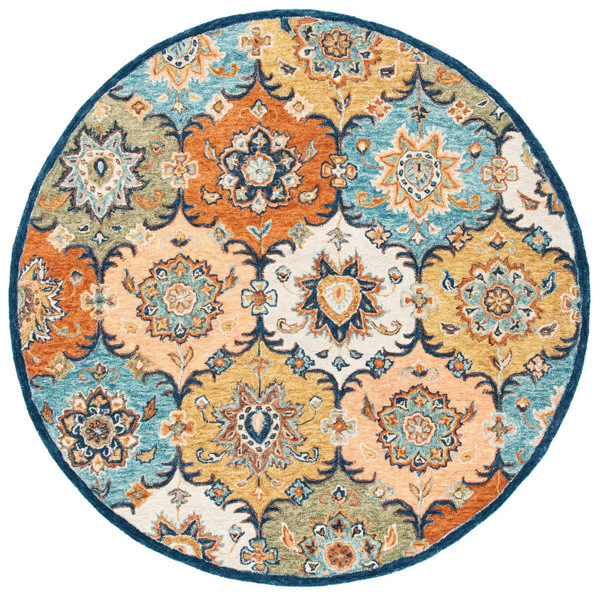 Safavieh Heritage 6'-0" x 6'-0" Rug in Blue / Rust