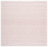 Safavieh Courtyard 6'-7" x 6'-7" Rug in Ivory / Pink