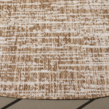 Safavieh Beach House 6'-7" x 6'-7" Rug in Brown / Ivory