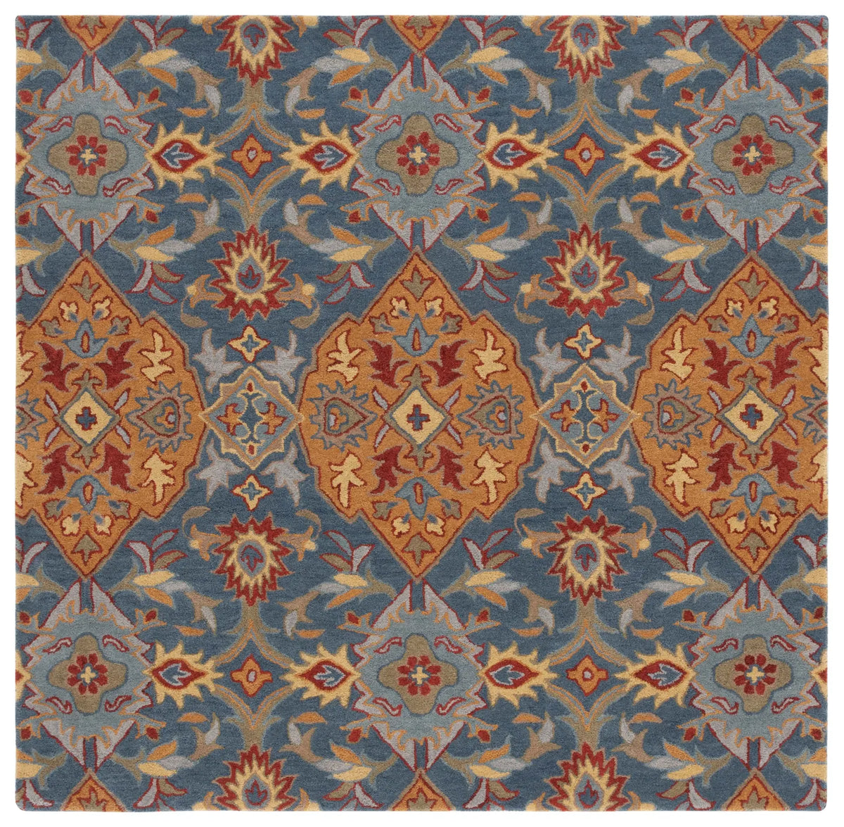 Safavieh Heritage 6'-0" x 6'-0" Rug in Navy / Gold