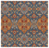 Safavieh Heritage 6'-0" x 6'-0" Rug in Navy / Gold