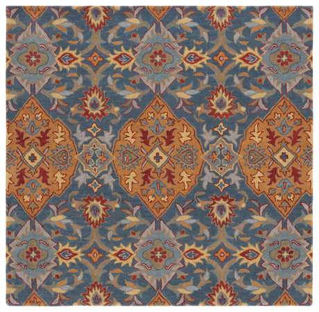 Safavieh Heritage 6'-0" x 6'-0" Rug in Navy / Gold