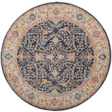Safavieh Madison 5'-3" x 5'-3" Rug in Navy / Creme