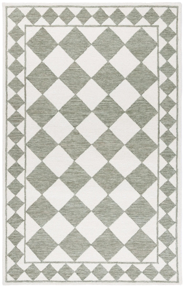 Safavieh Ebony 4'-0" x 6'-0" Rug in Sage / Ivory