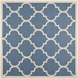 Safavieh Courtyard 6'-7" x 6'-7" Rug in Blue / Beige
