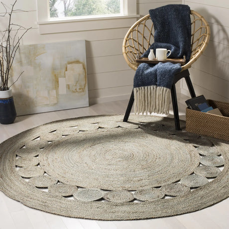 Safavieh Natural Fiber 5'-0" x 5'-0" Rug in Grey