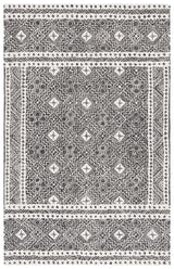 Safavieh Micro-Loop 4'-0" x 6'-0" Rug in Black / Ivory