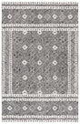 Safavieh Micro-Loop 4'-0" x 6'-0" Rug in Black / Ivory