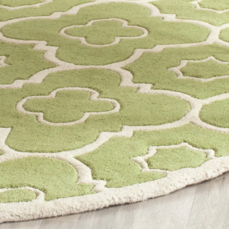 Safavieh Chatham 5'-0" x 5'-0" Rug in Green / Ivory