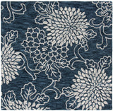 Safavieh Jardin 6'-0" x 6'-0" Rug in Navy / Ivory