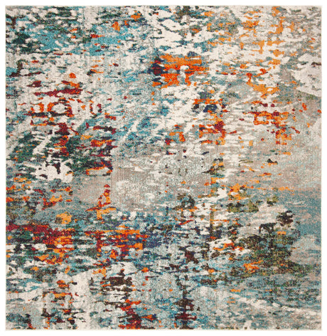 Safavieh Madison 6'-7" x 6'-7" Rug in Grey / Blue