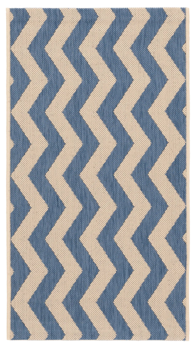 Safavieh Courtyard 2'-0" x 3'-7" Rug in Blue / Beige
