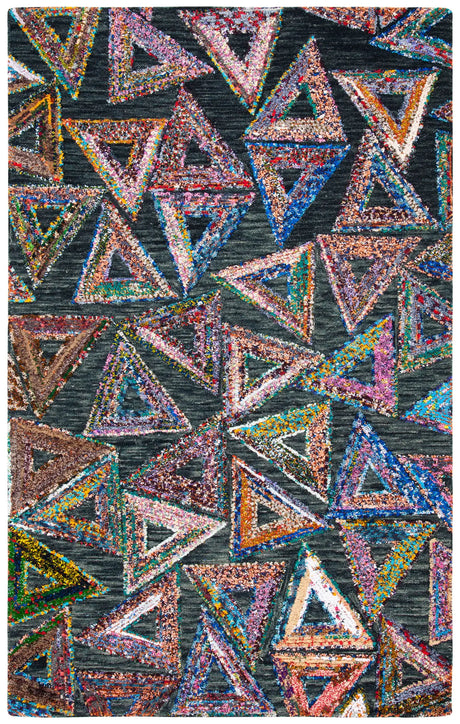 Safavieh Aspen 5'-0" x 8'-0" Rug in Dark Green / Black