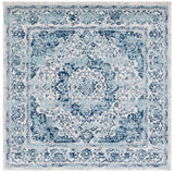 Safavieh Tulum 6'-7" x 6'-7" Rug in Ivory / Blue