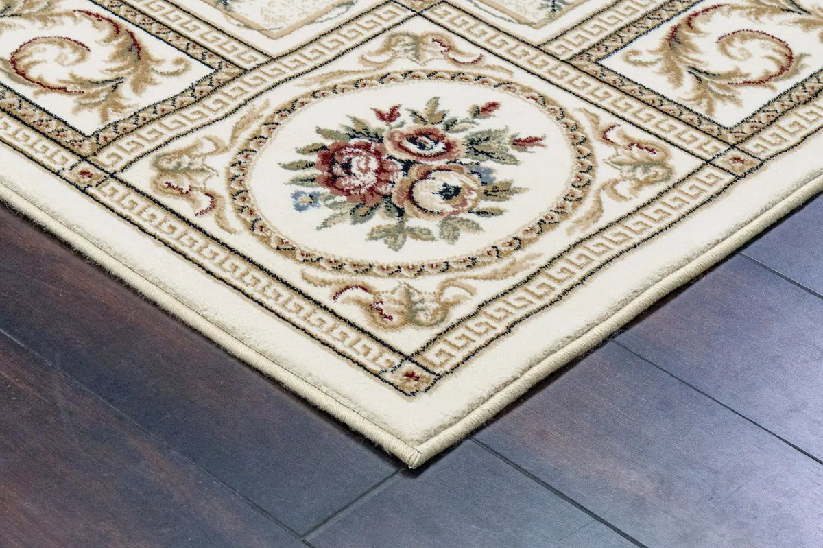 Dynamic Rugs Ancient Garden 57226 Ivory Rugs - Corner
